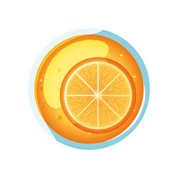 Апельсиновий Сік Ізольована Плоска Іконка — стоковий вектор