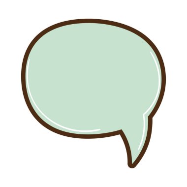 konuşma balonu simgesi izole edildi