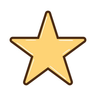 yıldız simgesi izole edilmiş beyaz arkaplan