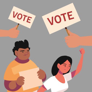 Demokrasi oyu, konsept oyu olan insanlar