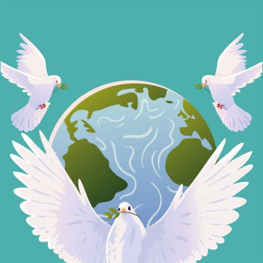 international day of peace, design vector