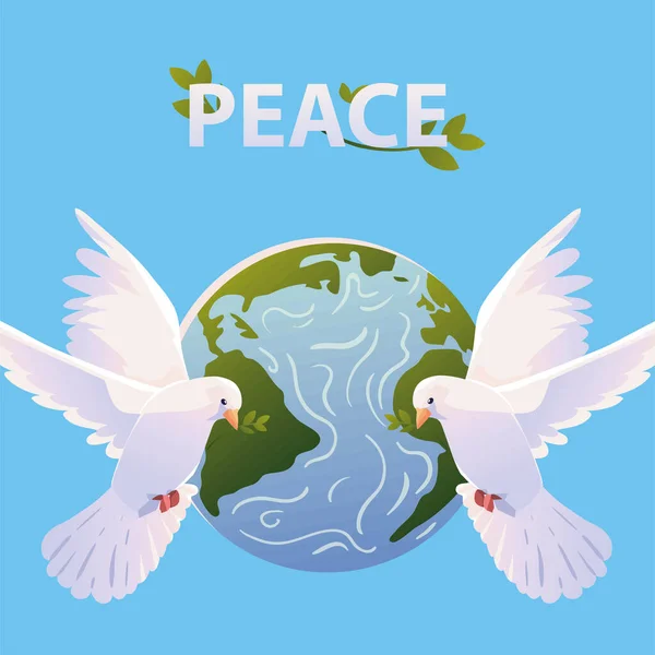 stock vector international day of peace poster design