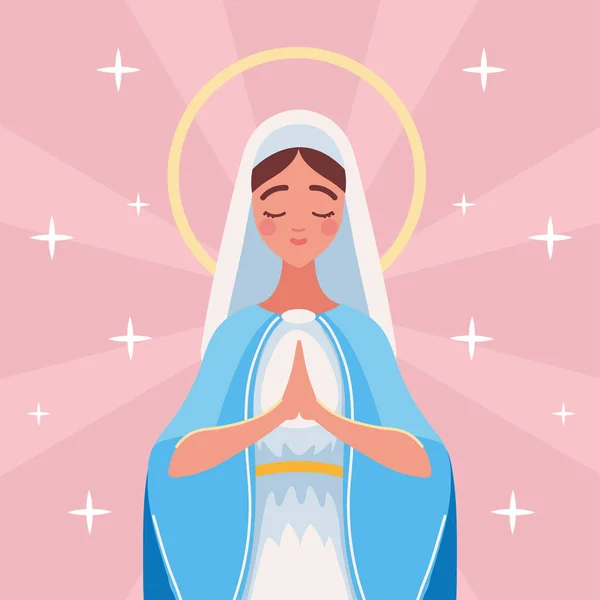 Asunción Virgen María Diseño — Vector de stock