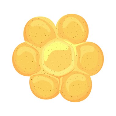 yiyecek ekmek simgesi izole edilmiş vektör