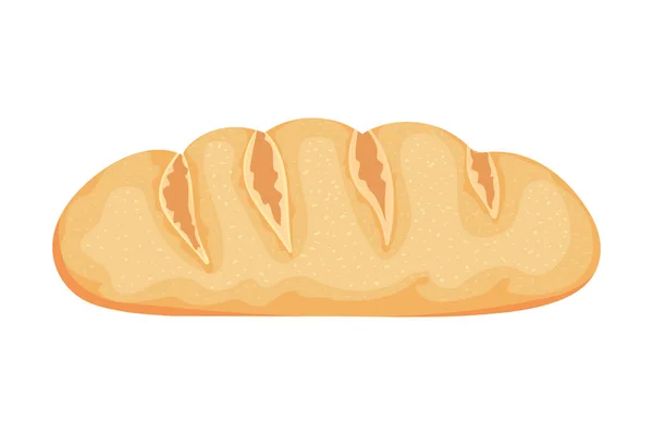 Delicious Whole Bread Icon Isolated — стоковый вектор