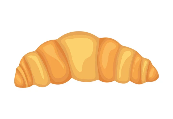 Delicious Croissant Bread Icon Isolated — Stockvektor