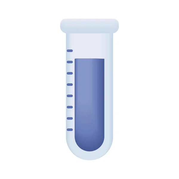Test Medical Tube Isolated Icon — Archivo Imágenes Vectoriales