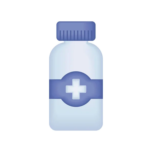 Medical Bottle Medicine Health Isolated Icon — Stockvektor