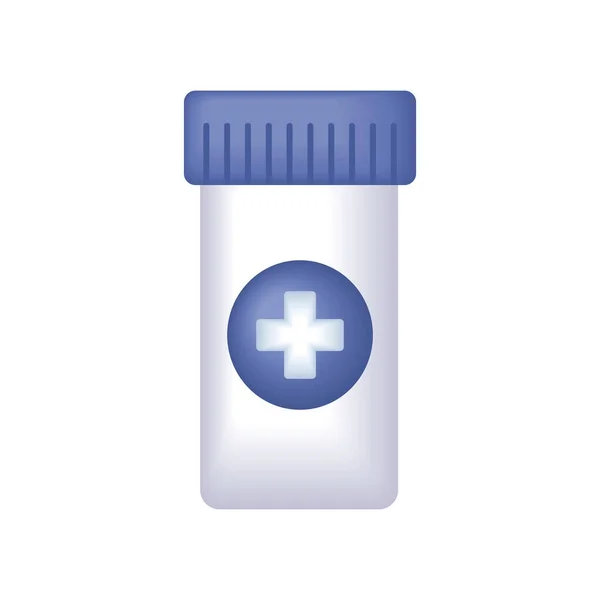 Medical Medicine Bottle Isolated Icon — 스톡 벡터