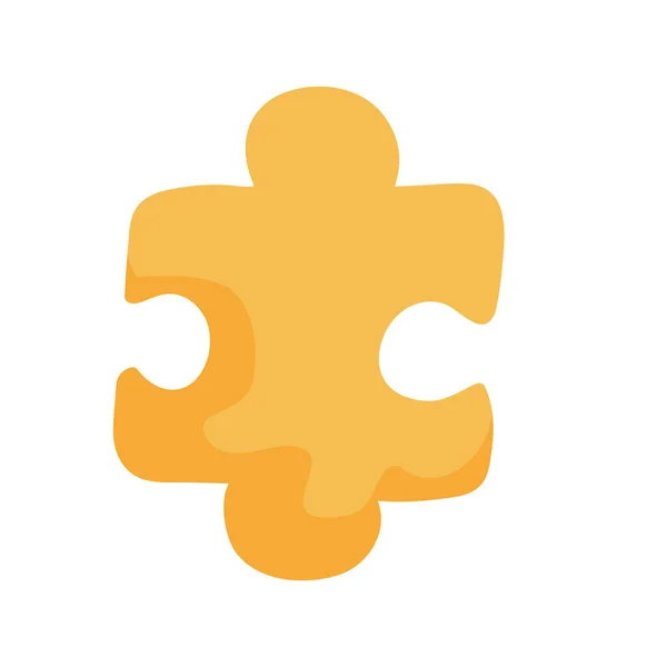 Puzzle Icon Isolated White Background — 스톡 벡터