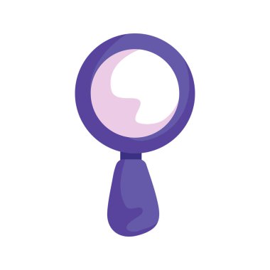 Büyüteç simgesi izole edildi