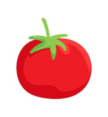 Lezzetli domates sebze ikonu izole