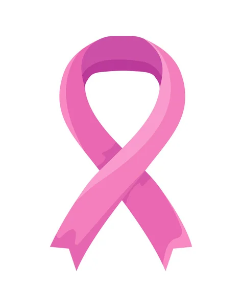 Breast Cancer Ribbon Icon Isolated — Image vectorielle
