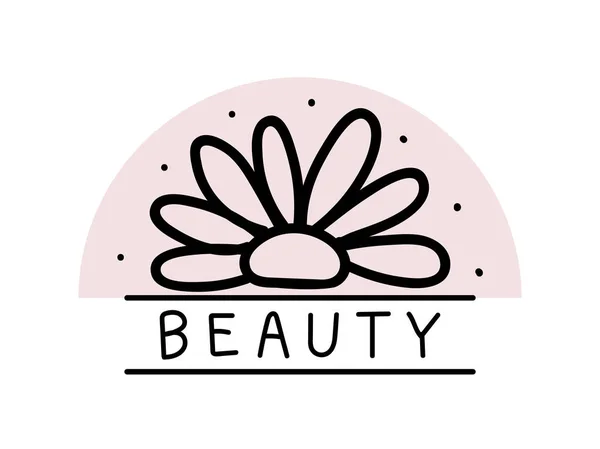 Flower Sign Beauty Isolated Icon — Vetor de Stock