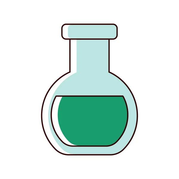 Test Tube Biology Isolated Icon — Archivo Imágenes Vectoriales