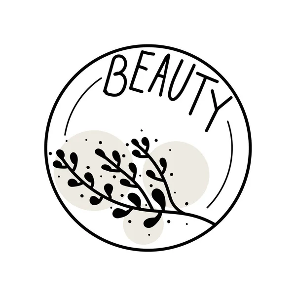 Beauty Flower Decoration Isolated Icon — ストックベクタ