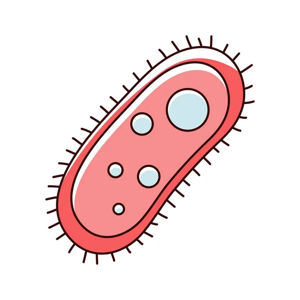 Virus Malattia Biologia Isolato Icona — Vettoriale Stock