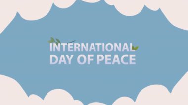 Uluslararası barış antlaşması günü, 4k video animasyonu