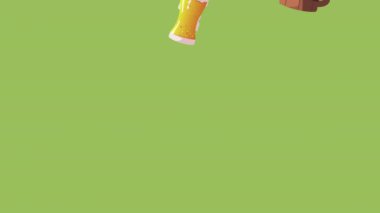 beers drinks celebration pattern animation ,4k video animated