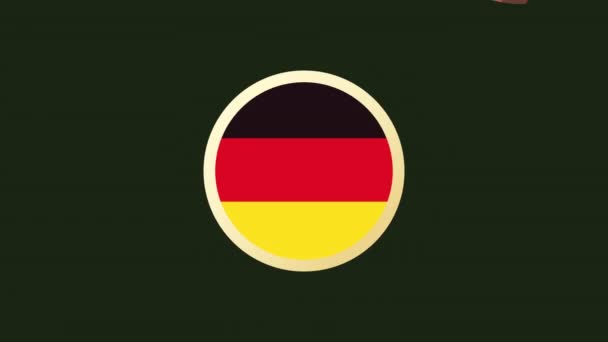 Beers Drinks Germany Flag Animation Video Animated — Video