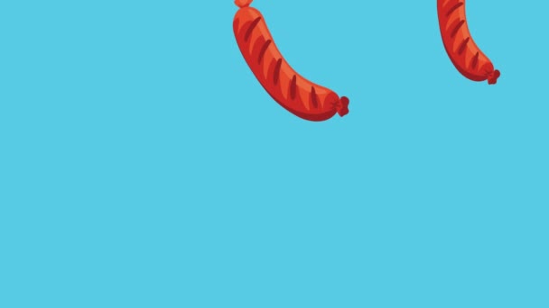 Fresh Pretzel Pastry Products Animation Video Animated — Vídeo de Stock