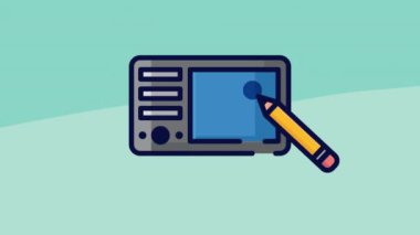 graphic design studio camera photographic ,4k video animated