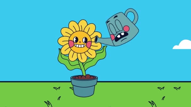 Sprinkler Water Pot Kawaii Character Video Animated — Stock Video © djv #592864022 Sprinkler Water Pot Kawaii Character Video Animated — Stock Video © djv #592864022