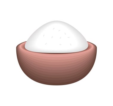 traditional rice in bowl icon isolated