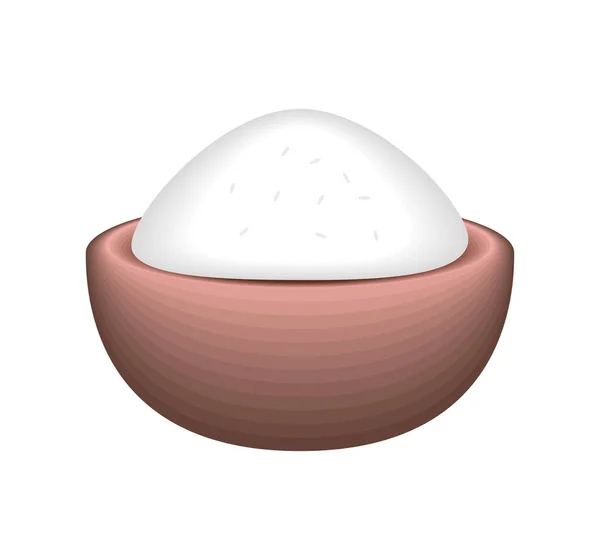 Traditional Rice Bowl Icon Isolated — Wektor stockowy
