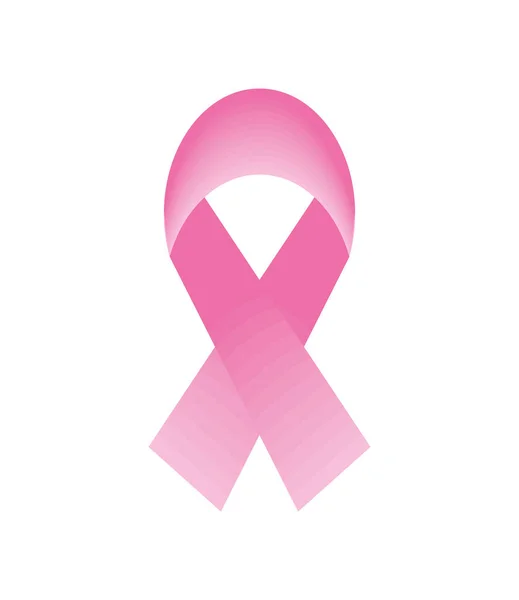 Breast Cancer Ribbon Icon Isolated — Vector de stoc