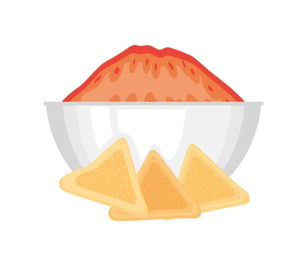 Nachos Sauce Icon Isolated — Image vectorielle
