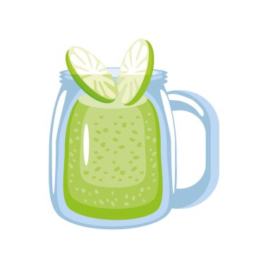 lemon fresh juice cartoon icon isolated