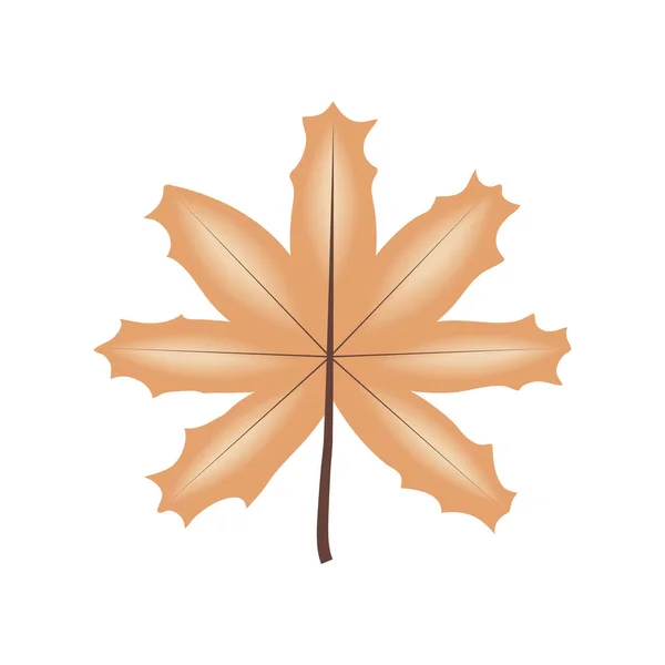 Leaf Nature Icon Isolated Flat — 스톡 벡터