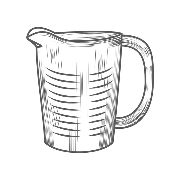 Pitcher Kitchen Utensil Icon Isolated — Stockový vektor