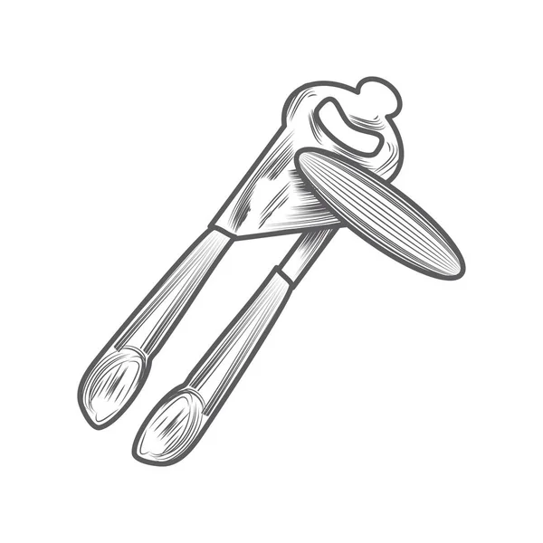 Can Opener Kitchen Utensil Icon Isolated — Stok Vektör