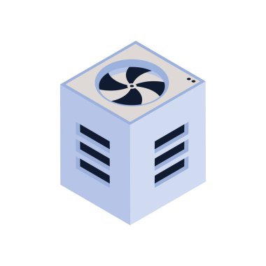 computer storage tower isolated icon