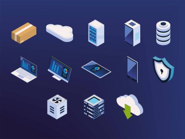 set of storage tech, data server