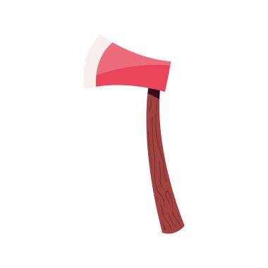 red ax instrument icon isolated