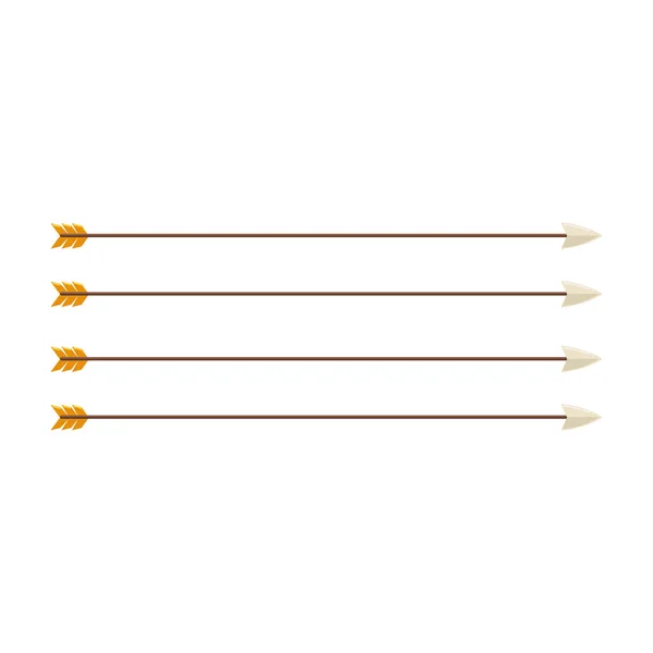 Ancient Arrows Icon Flat Isolated — Stock vektor