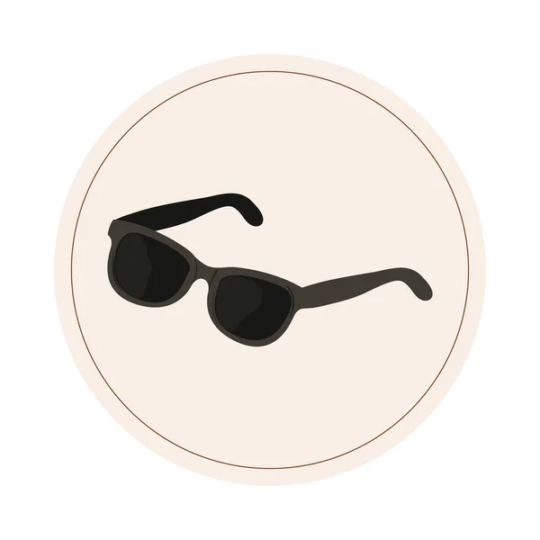 Sunglasses Accessory Icon Isolated Flat — Stock Vector