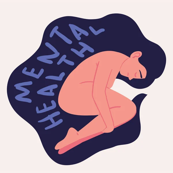 Mental Health Woman Care Icon Isolated - Stok Vektor