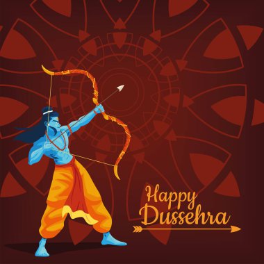 happy dussehra day lord rama bow of arrows
