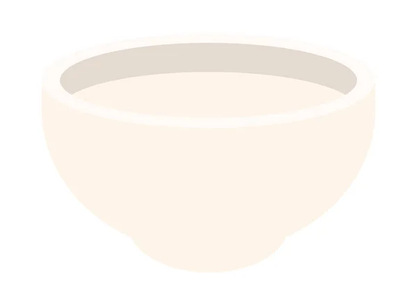 Bowl Food Icon Flat Isolated — Stockvektor