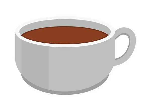 咖啡杯图标扁平隔离 — 图库矢量图片