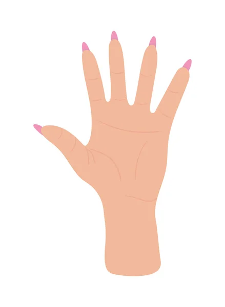 Female Manicure Icon Isolated — Stok Vektör