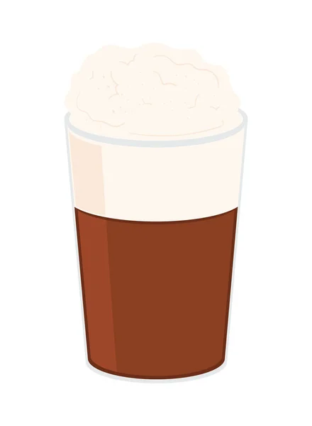 Coffee Cream Fresh Icon Isolated — Stockvektor