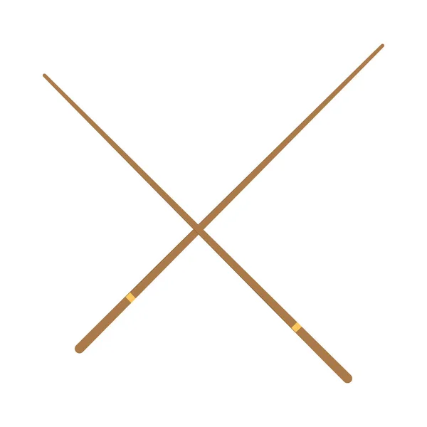 Chopsticks Icon Vector Flat Isolated — Stock Vector