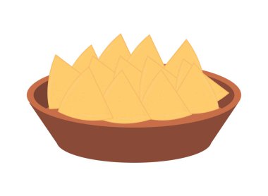 nachos in dish icon isolated