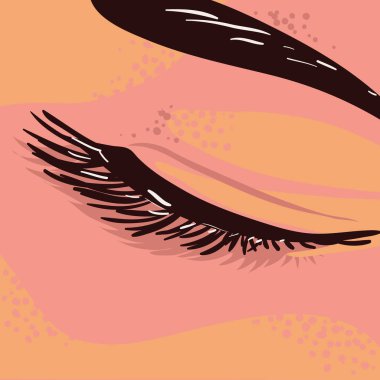 Kadın göz kapama düz tasarım