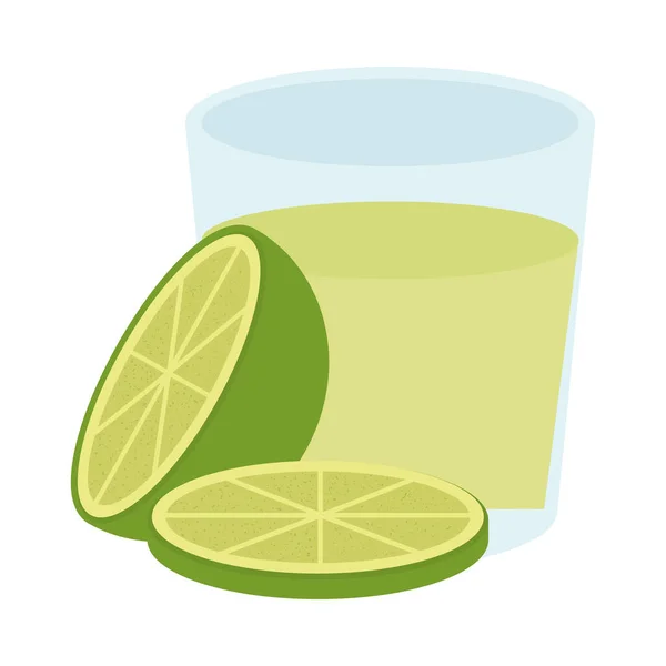 Tequila Lemon Icon Isolated — Stockvektor